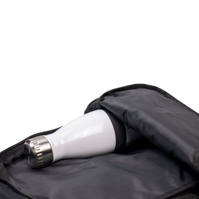 Water bottle in backpack pocket