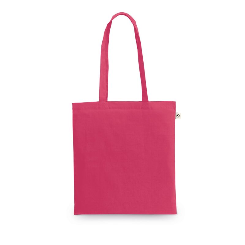 Bright pink reusable tote bag