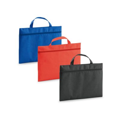 Three coloured conference bags with handles
