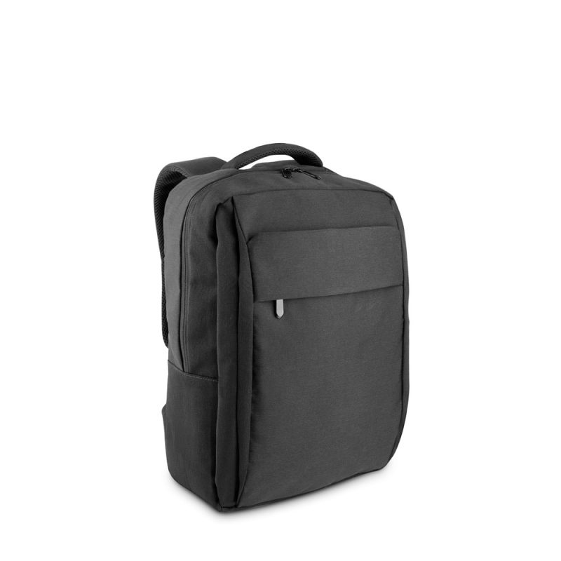 Black backpack with multiple compartments