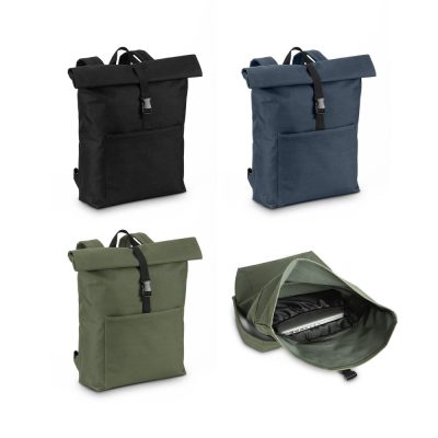 Various coloured backpacks with adjustable straps and pockets.