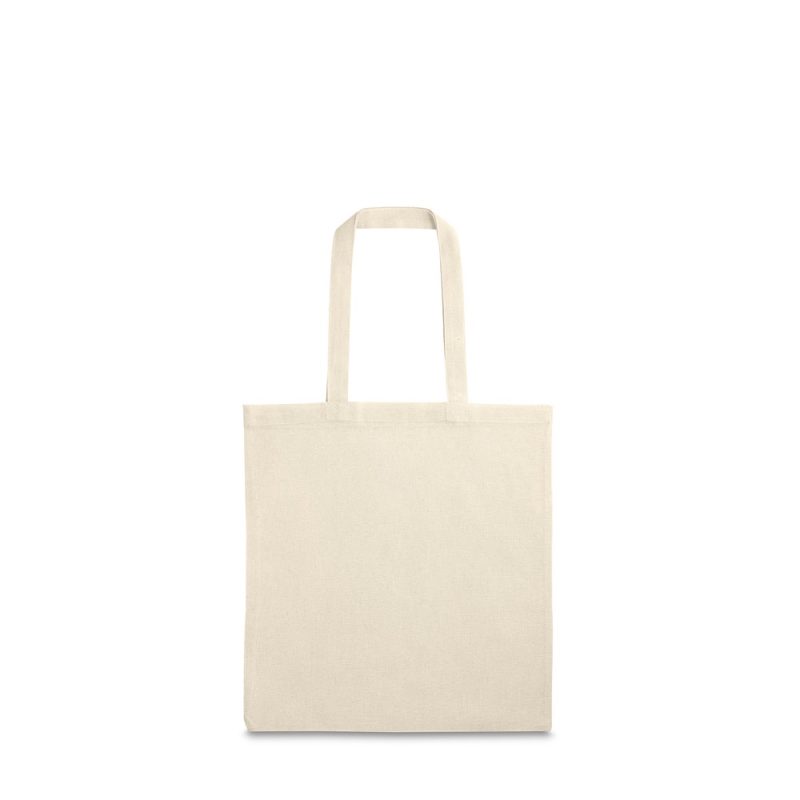 Plain beige eco-friendly tote bag