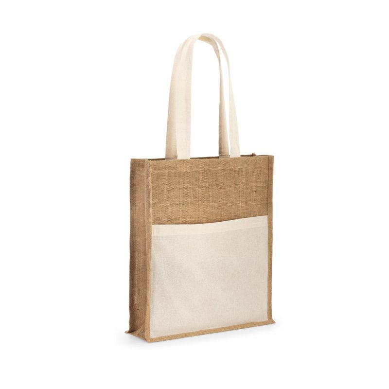 Eco-friendly jute and cotton shopping bag