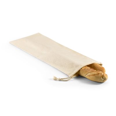 Baguettes in a cloth bread bag