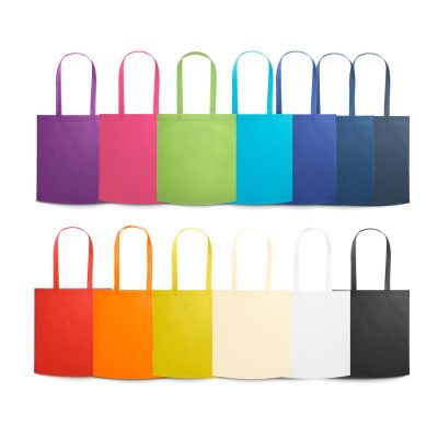 Colourful reusable tote bags collection