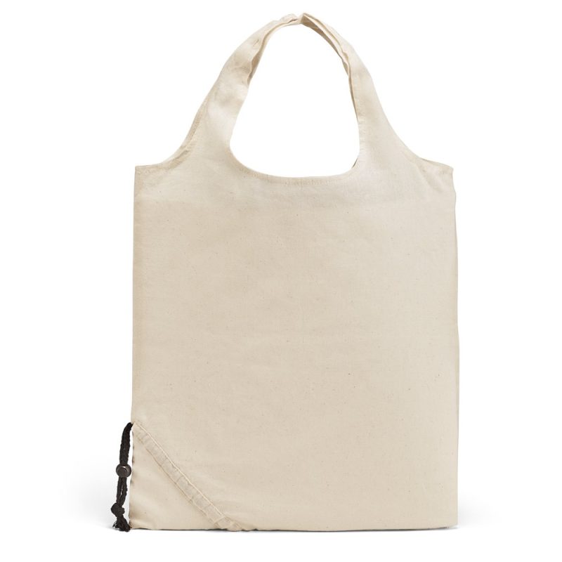 Eco-friendly beige canvas tote bag