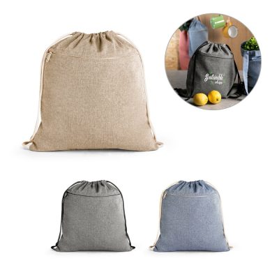 Eco-friendly drawstring bags in assorted colours