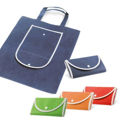 Foldable shopper bags in various colours