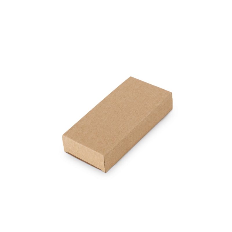 Small brown cardboard box on white background.