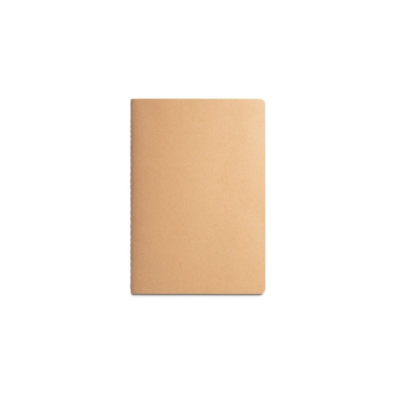 Plain brown notebook with blank cover