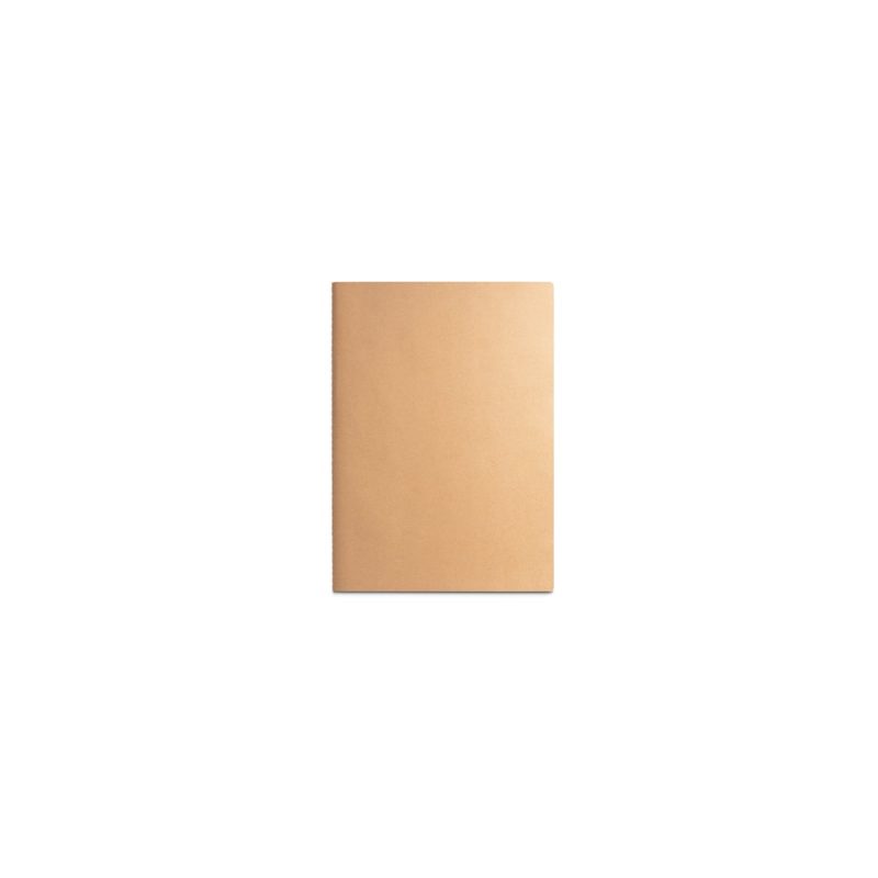 Plain brown notebook with blank cover.
