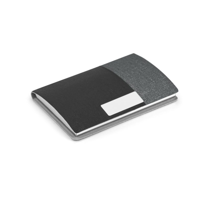 Black and grey business card holder
