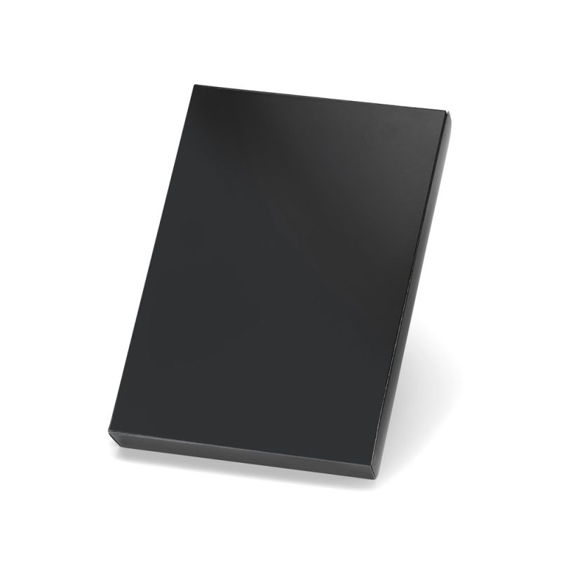 Black rectangular box on white background.