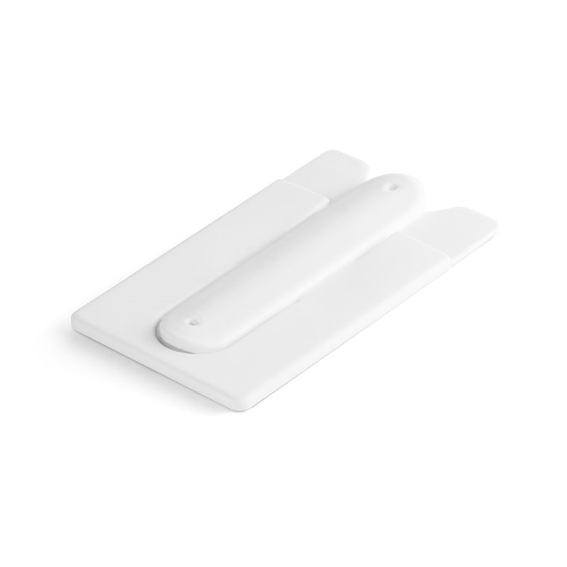 White plastic squeegee on white background.