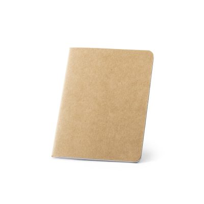 Brown kraft paper notebook standing upright