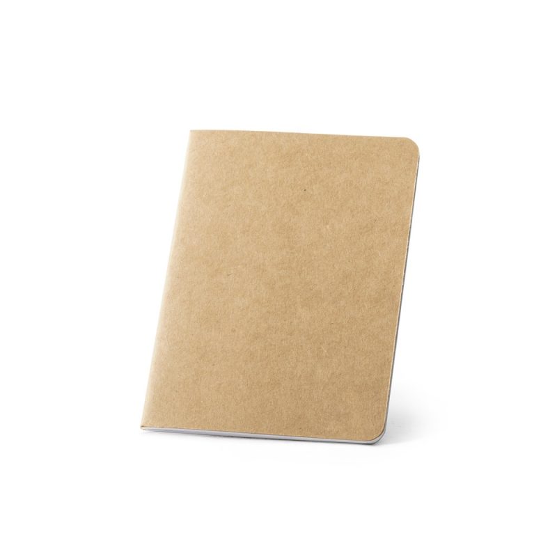 Brown kraft paper notebook standing upright