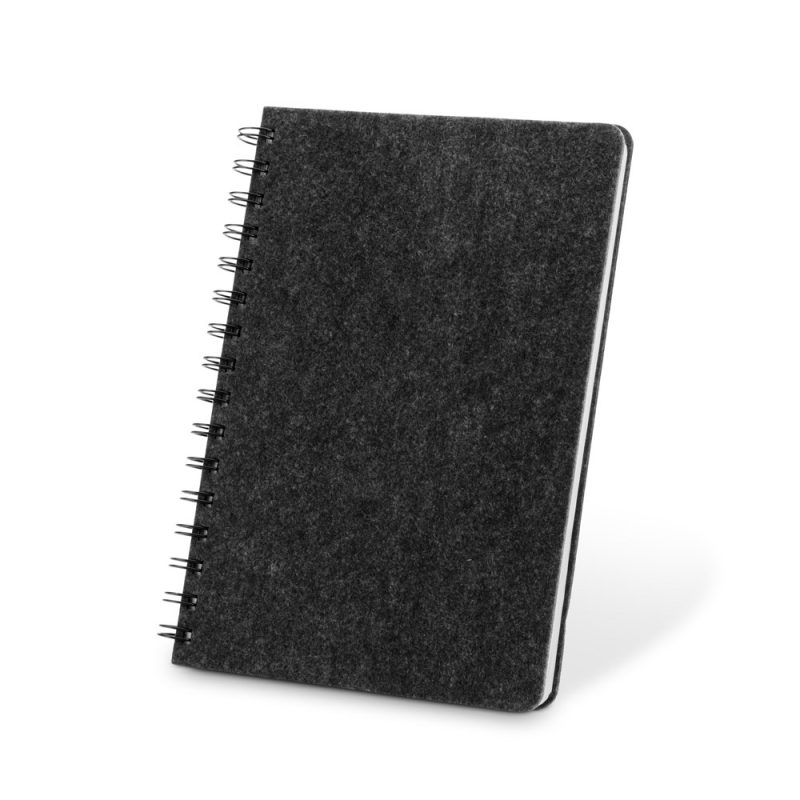 MISHIMA. A5 notebook with semi-hard cover in recycled felt (100% rPET) with rings and lined pages - Image 4