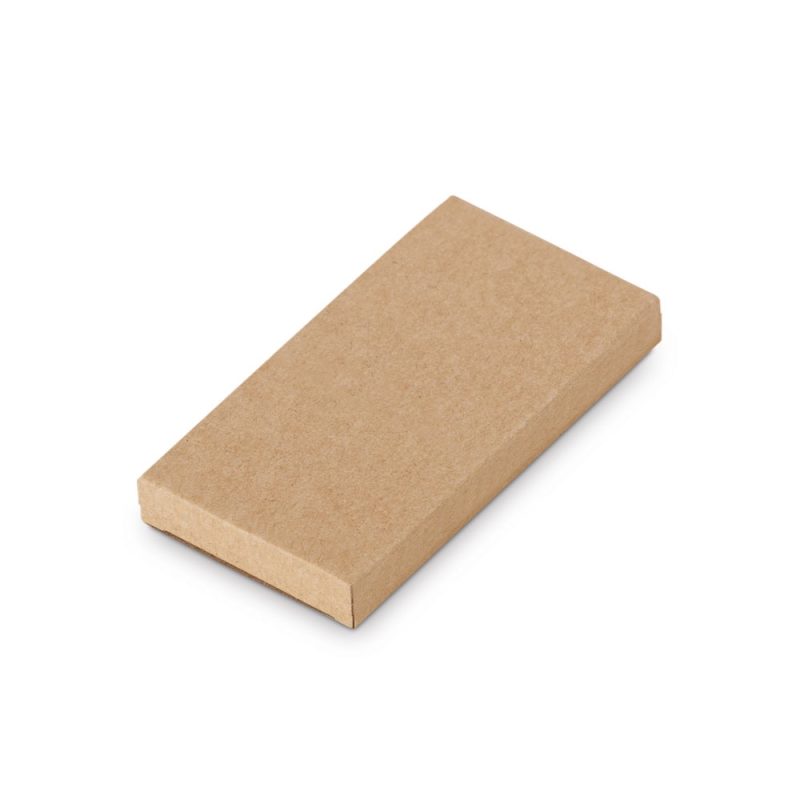 Brown rectangular cardboard box, plain design