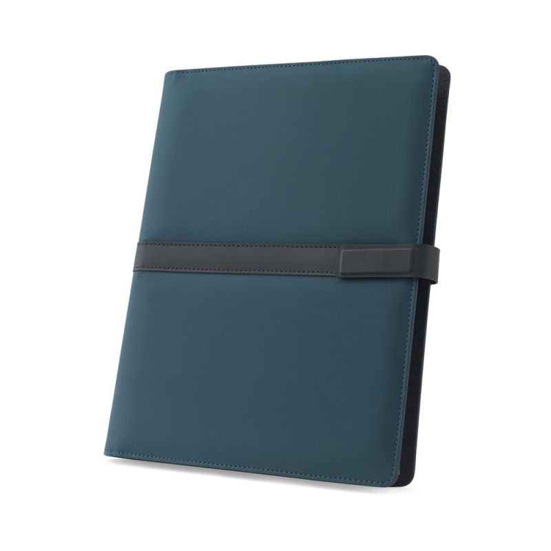 SANDERSON FOLDER. A4 folder in PU (50% recycled) with magnetic closure and notepad with lined pages - Image 4