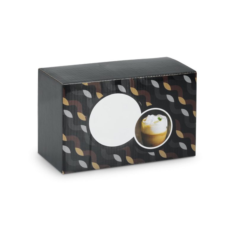 Decorative coffee box with abstract pattern
