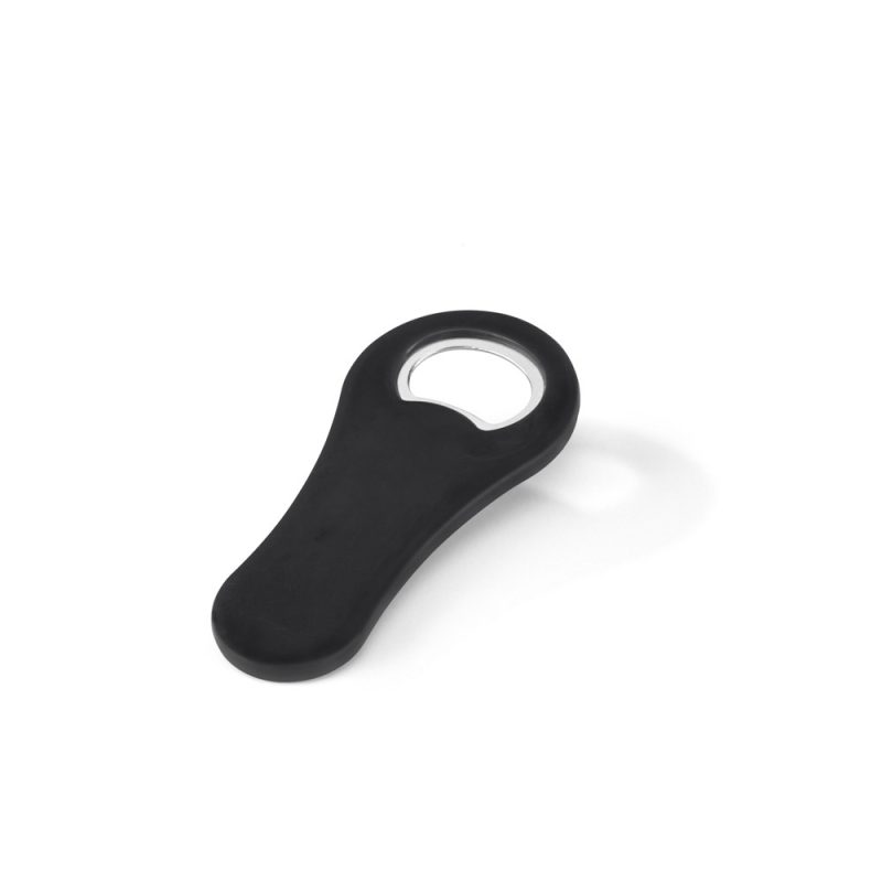 Black silicone handle bottle opener