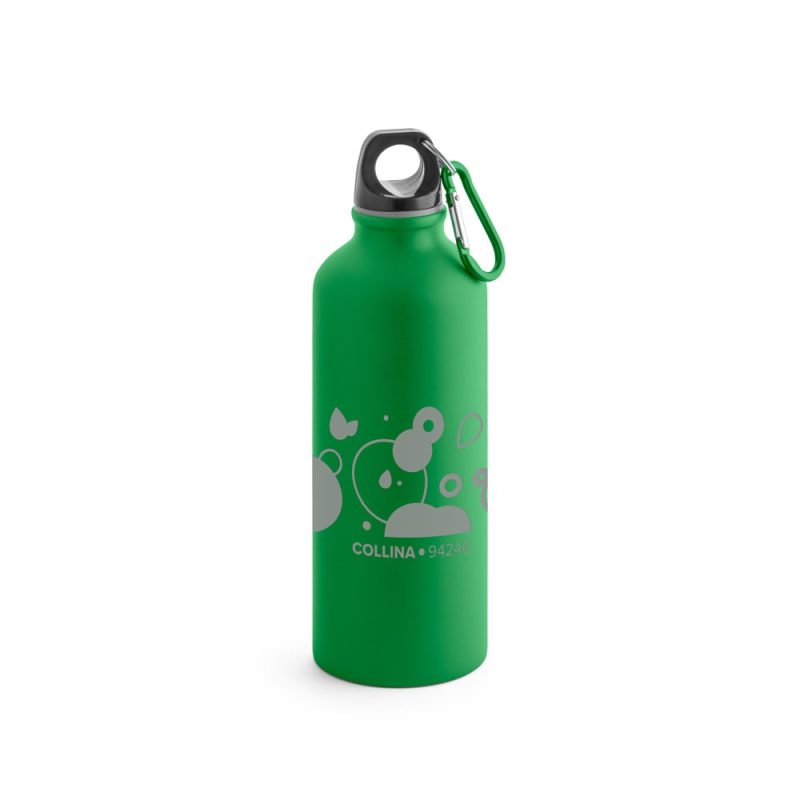 COLLINA. Aluminium bottle with carabiner 540 mL - Image 2