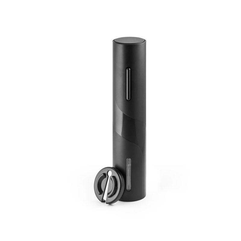 Black electronic pepper and salt mill set