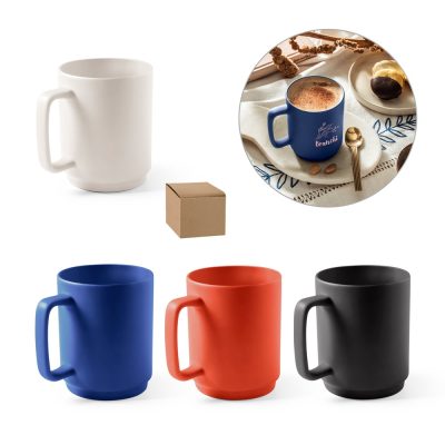Colourful ceramic mugs, gift box included.