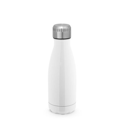 White stainless steel insulated water bottle