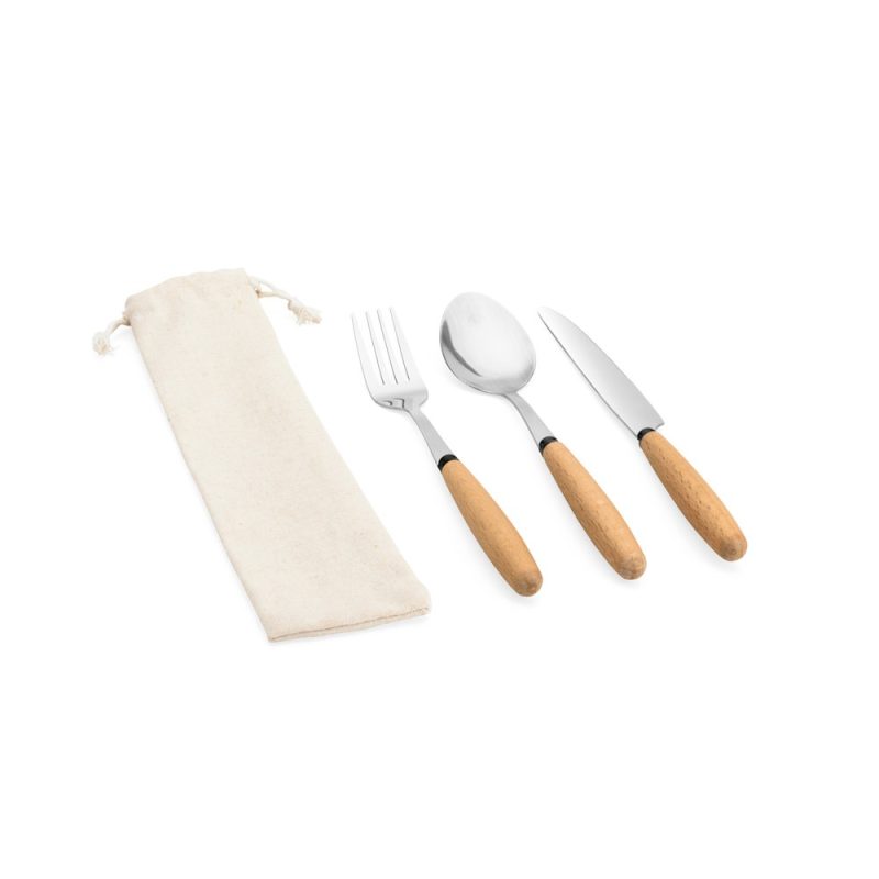 BOULUD. 3-piece set in acacia wood - Image 3