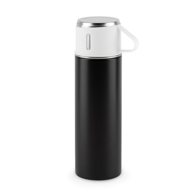 Black stainless steel insulated water bottle