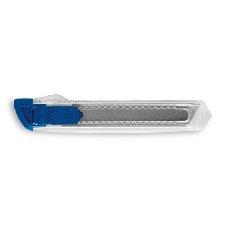 Plastic utility knife with retractable blade.