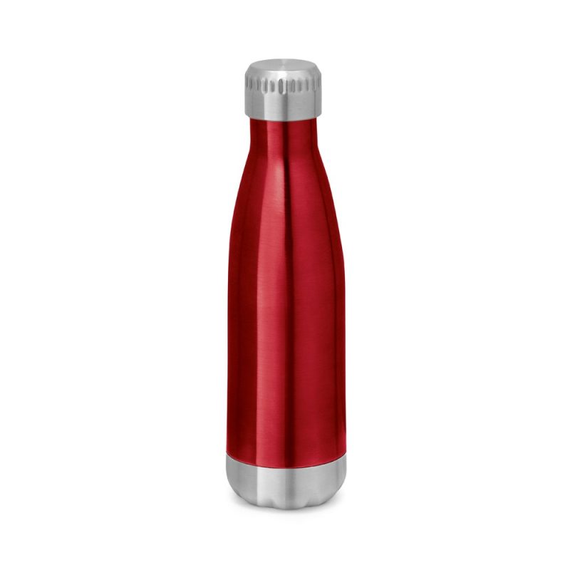 Red stainless steel water bottle