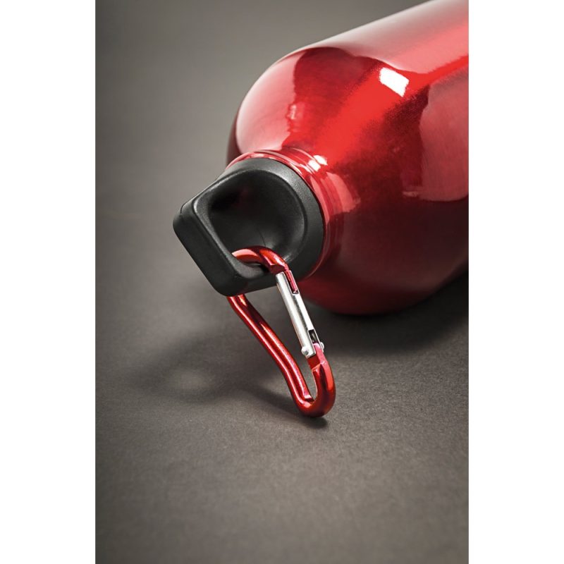 LANDSCAPE S. Aluminium sports bottle with carabiner 400 mL - Image 3