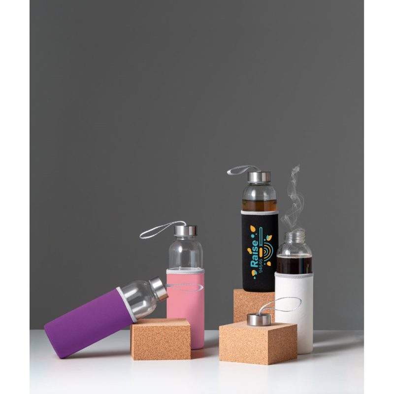 RAISE. Glass and stainless steel Sport bottle 520 mL - Image 3