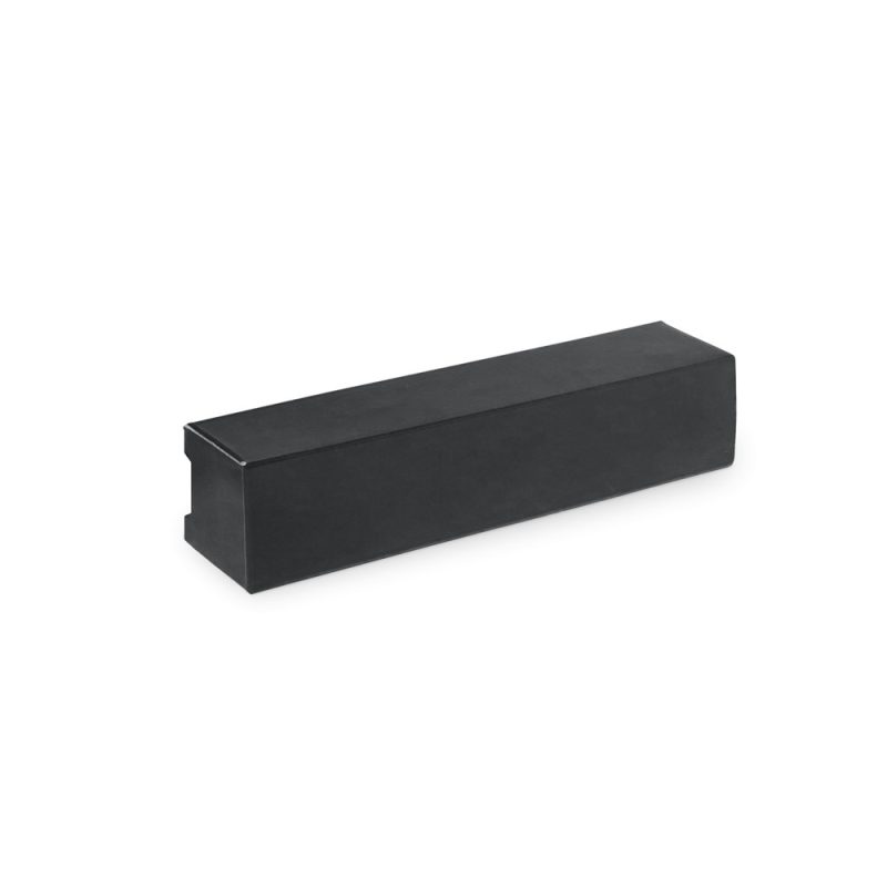 Black rectangular box on white background.