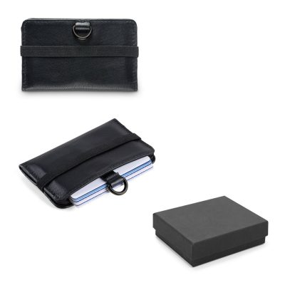 ORVYN. Leather wallet with RFID blocking for 10 cards