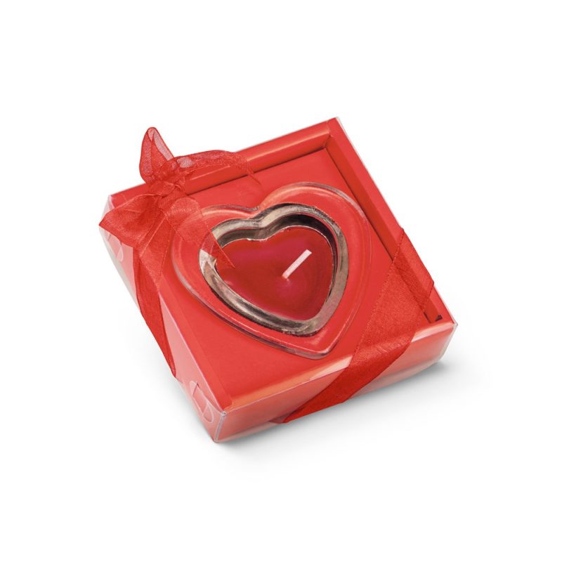 SWEET. Heart-shaped candle and glass base - Image 2