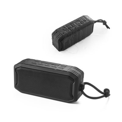 Waterproof portable speaker with rope handle