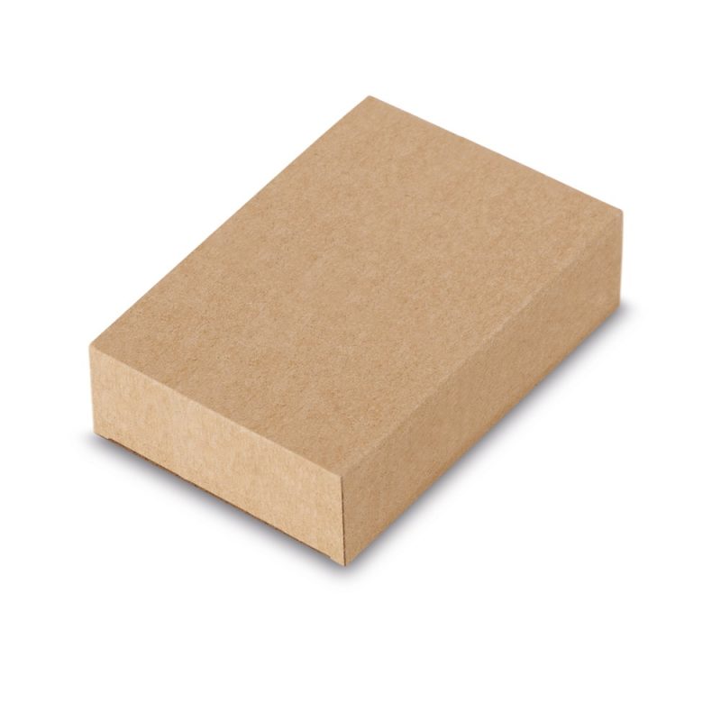 Plain brown cardboard box on white background.