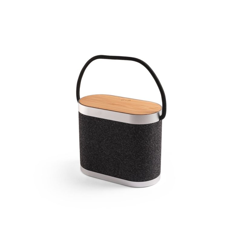 GUETTA. 5W portable speaker with super-fast 15W wireless charger and 2h battery life made of bamboo and recycled PET (100% rPET) - Image 3