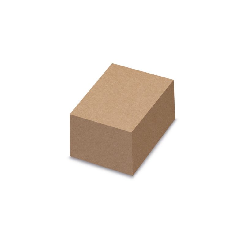 Brown cardboard box on white background.