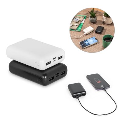 Portable power banks charging multiple devices efficiently.