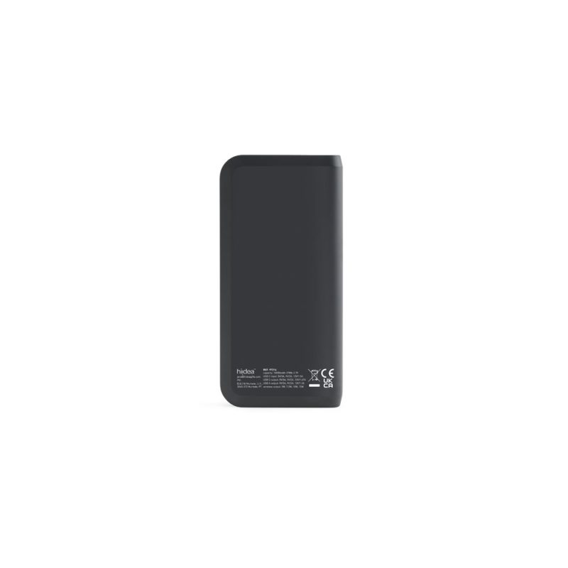 Black power bank with white background