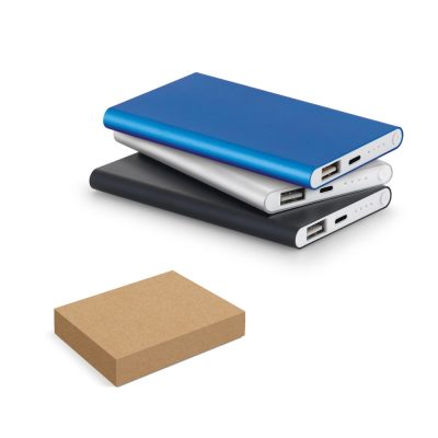 Stacked power banks with cardboard box