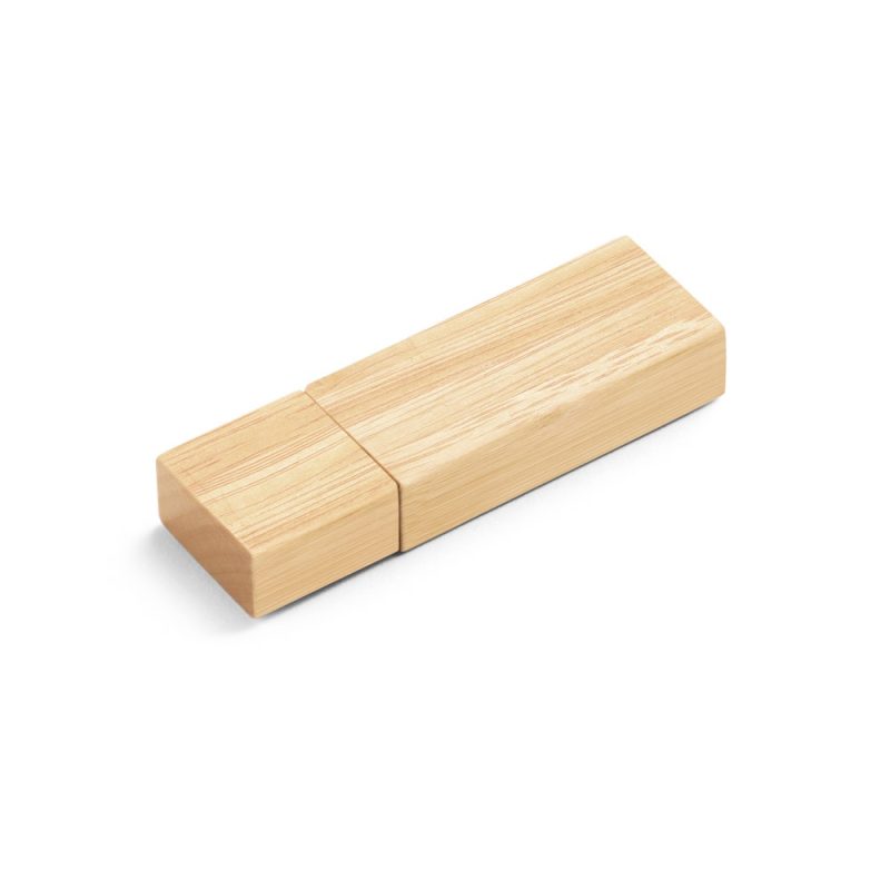 Eco-friendly bamboo USB flash drive.