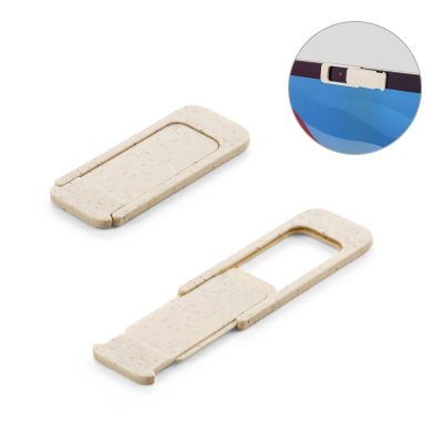 Eco-friendly webcam cover for privacy protection.