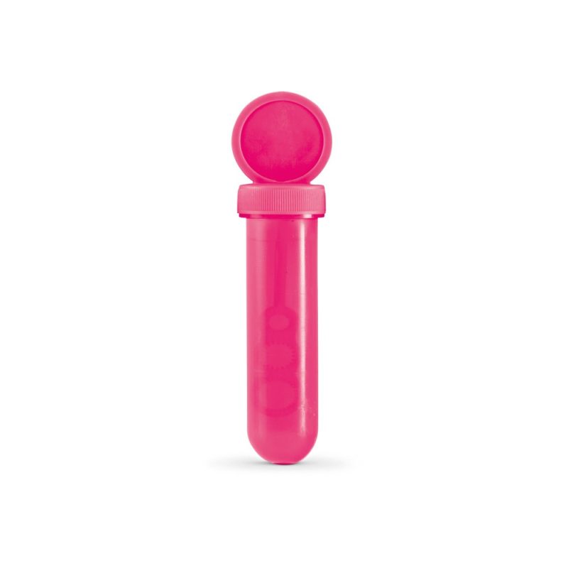 Pink bubble container with lid