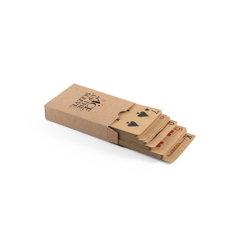 FISCHER. Deck of 54 classic cards in kraft paper, made from FSC™ certified material and other controlled materials - Image 2