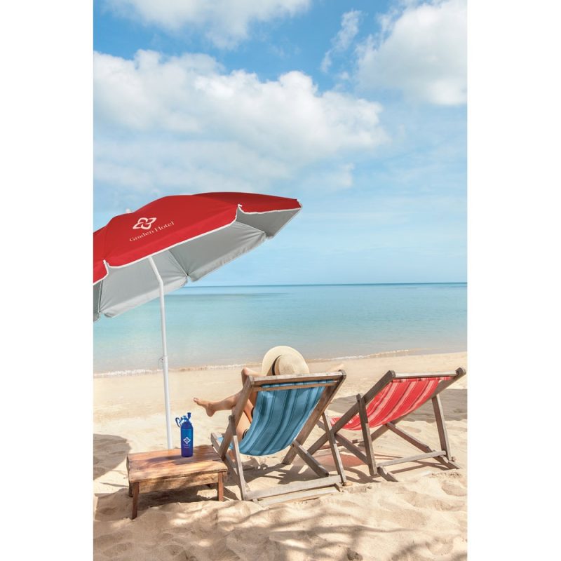 PARANA. 210T reclining parasol with silver lining - Image 3